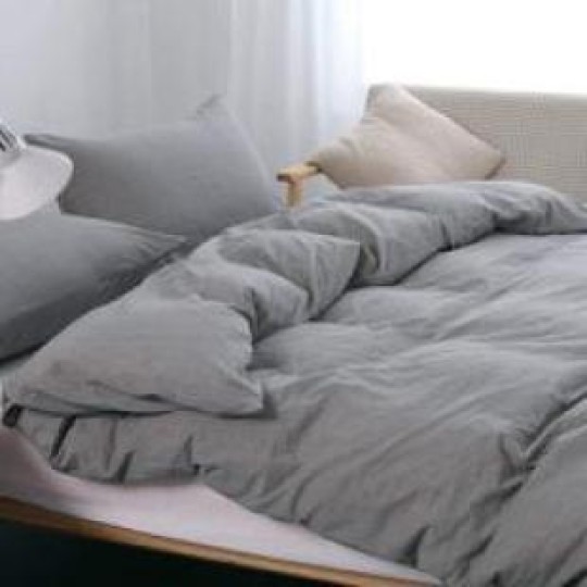 Tek Kişilik 160x220 Nevresim Yorgan Kılıfı - Gri