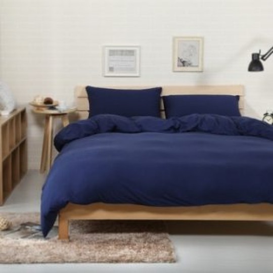 Tek Kişilik 160x220 Nevresim Yorgan Kılıfı - Lacivert