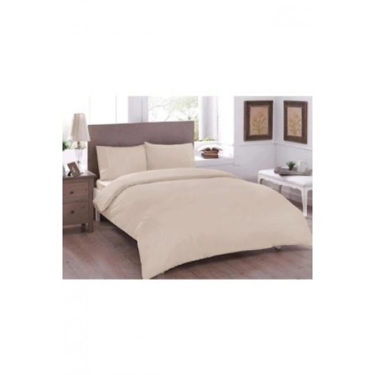 Çift Kişilik Lastikli Nevresim Takımı 200x220 -  Krem