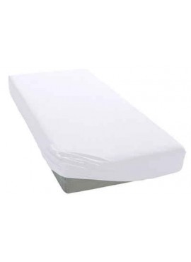 Tek Kişilik Beyaz Penye Lastikli Çarşaf 100x200