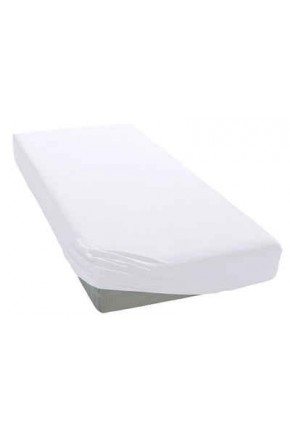 Tek Kişilik Beyaz Penye Lastikli Çarşaf 100x200