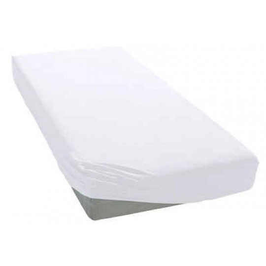 Tek Kişilik Beyaz Penye Lastikli Çarşaf 100x200